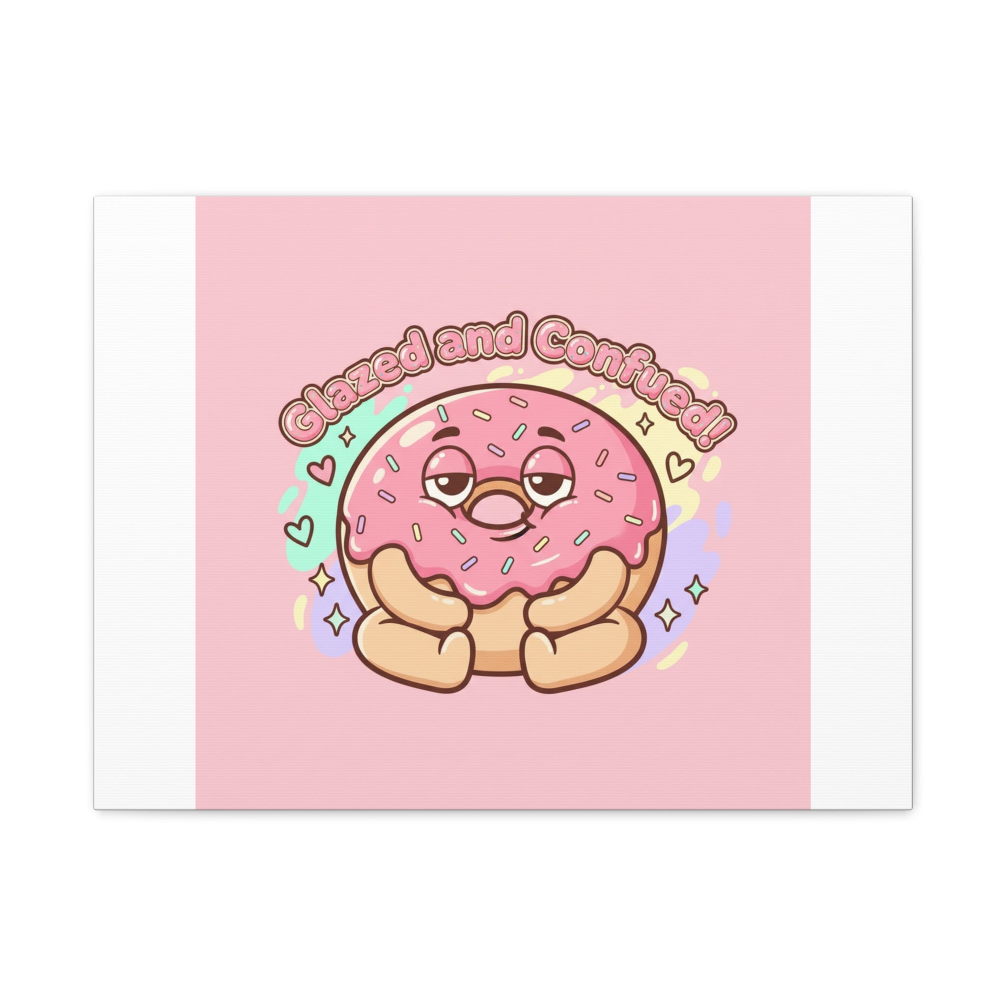 Glazed and Confused Donut Art, Canvas