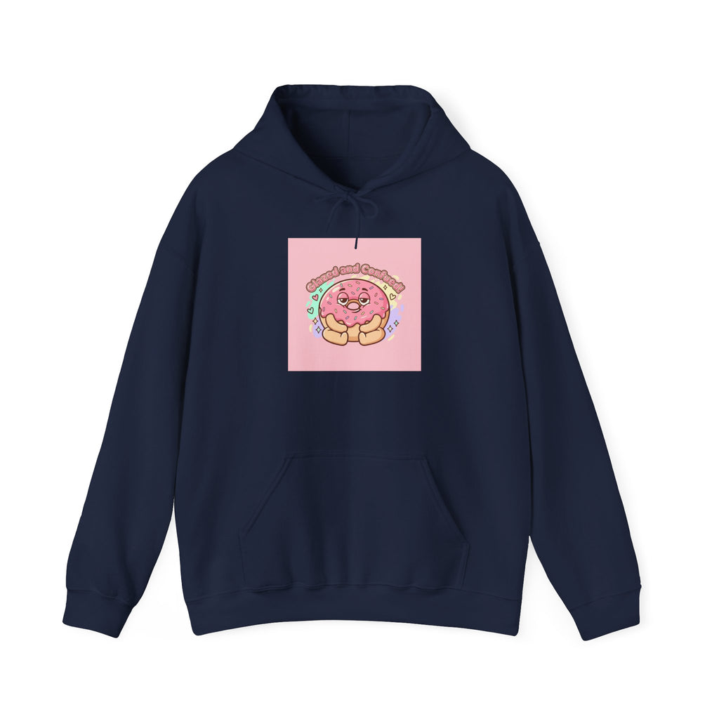 Cute Donut Illustration Hoodie | Food Pun Comfort, Snack Cartoon