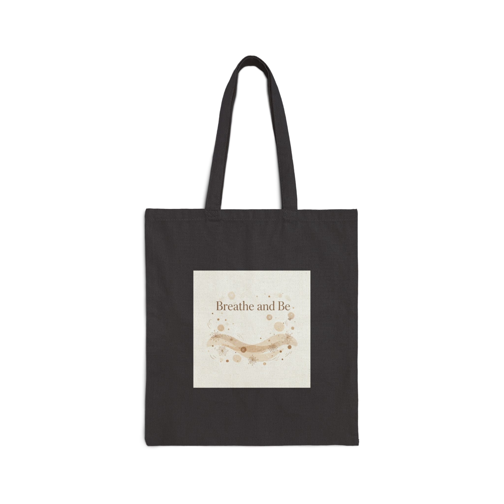 Breathe and Be Tote | Cozy Winter Minimalism, Slow Life Canvas
