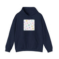 Hand-Drawn Emoticon Pattern Hoodie | Cute Emoji Sticker Repeat Print