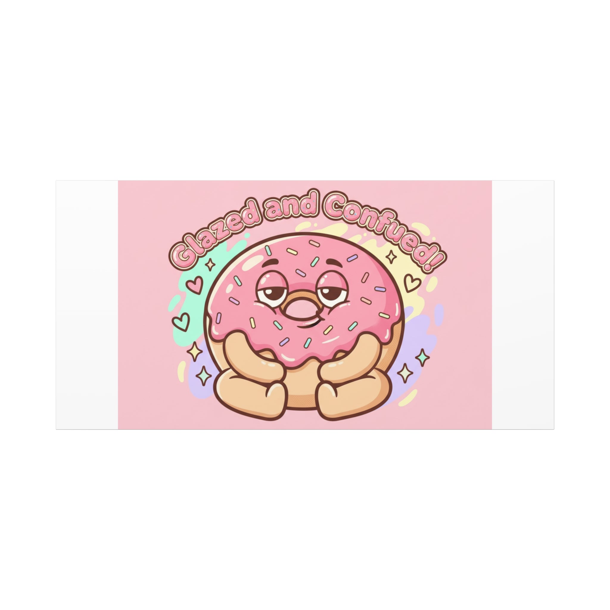 Glazed and Confused Donut Art, Canvas