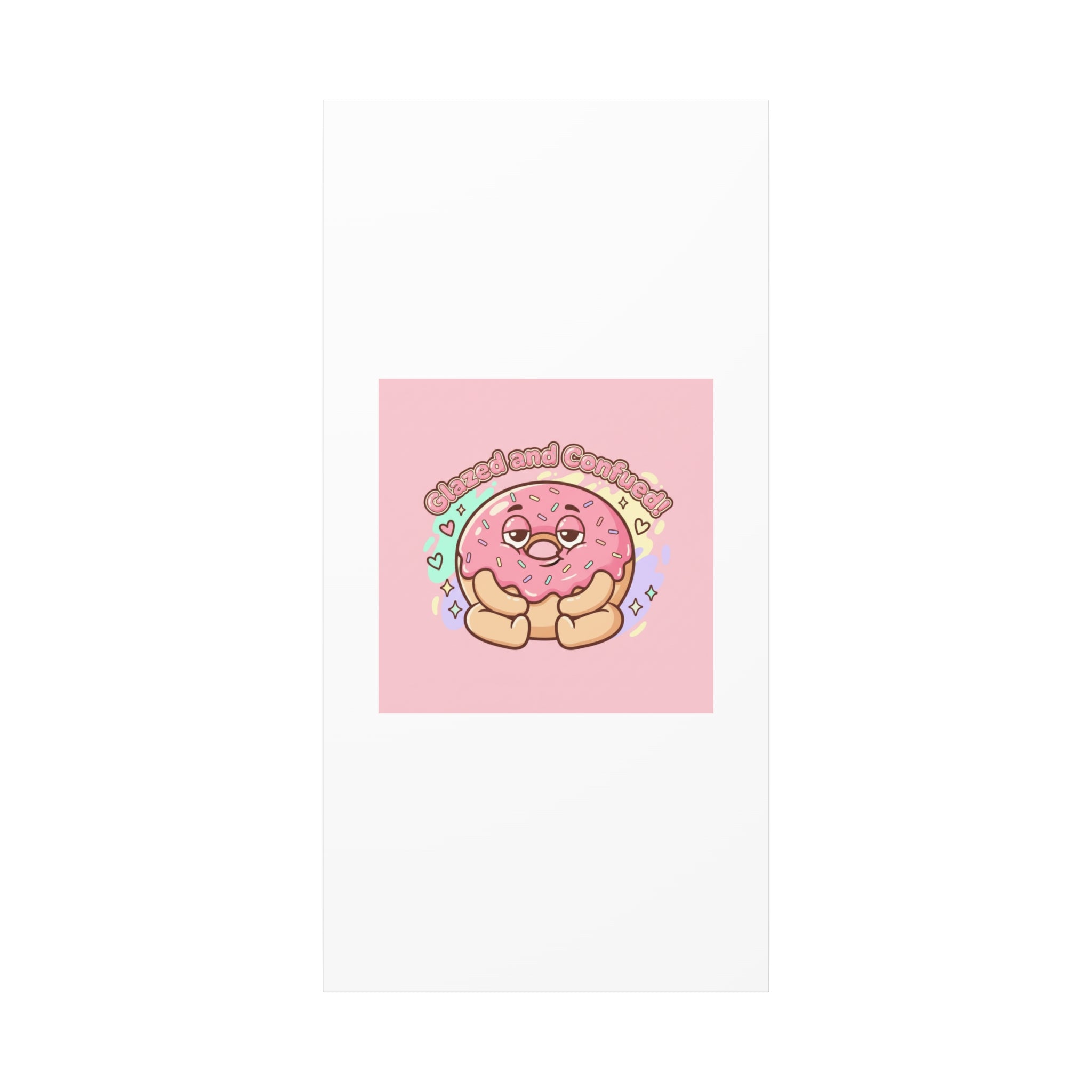 Glazed and Confused Donut Art, Canvas
