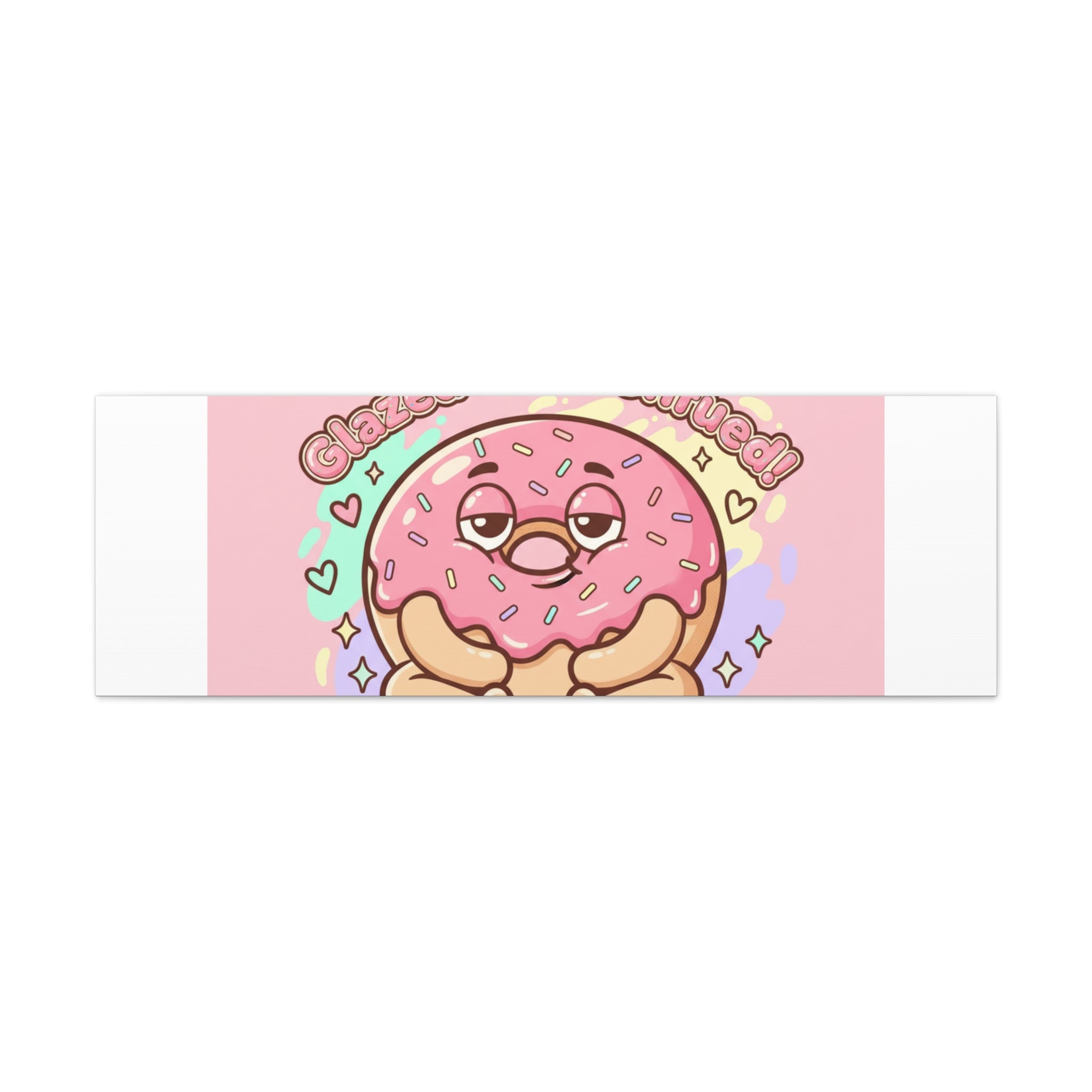 Glazed and Confused Donut Art, Canvas