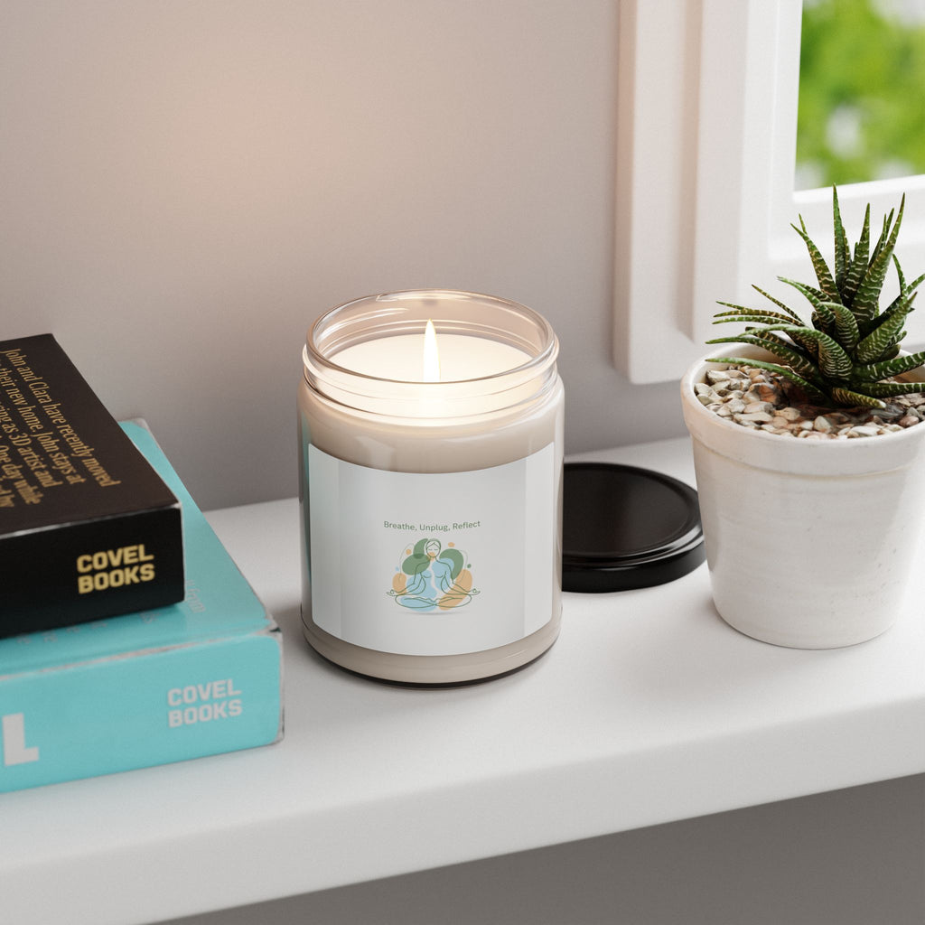 Breathe Unplug Reflect Candle | Digital Detox, News Detox Soy Candle