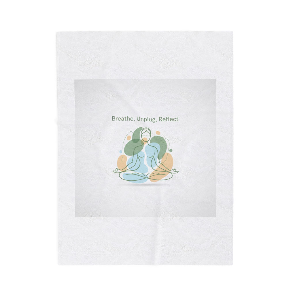 Breathe Unplug Reflect Blanket | Digital Detox, Mindful Minimal