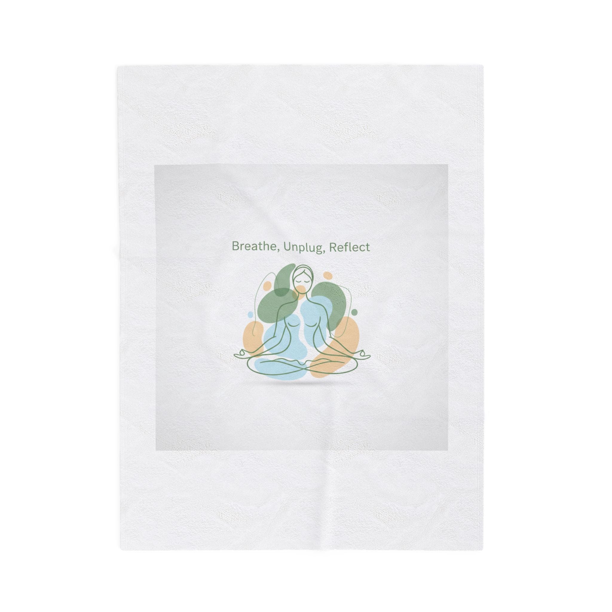 Breathe Unplug Reflect Blanket | Digital Detox, Mindful Minimal